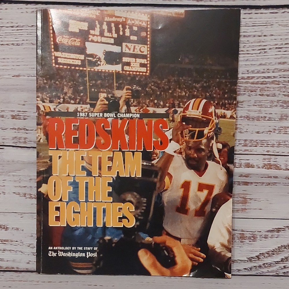 1987 Super Bowl Champion Redskins Anthology and Charles Mann 8x10